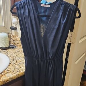 Lush Black Maxi Dress Made In Italy By Fucsi